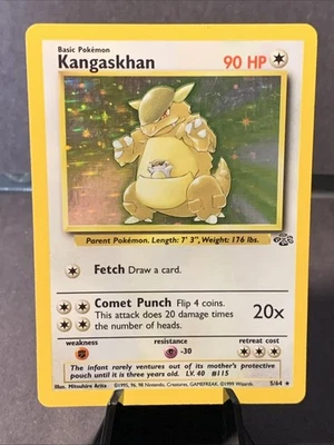 Pokemon TCG Kangaskhan Holo Rare Jungle Unlimited 5/64 Vintage WOTC 1999 NM - Image 1 of 2