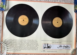 THE QUARRYMEN THAT'LL BE THE DAY SIGNED POSTER (1994) EX BEATLES LTD ED UK - Bild 1 von 2