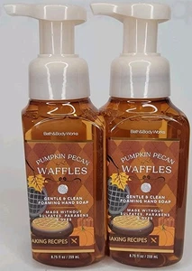 2 BATH & BODY WORKS PUMPKIN PECAN WAFFLES GENTLE & CLEAN FOAMING HAND SOAP 8.75 - Picture 1 of 7