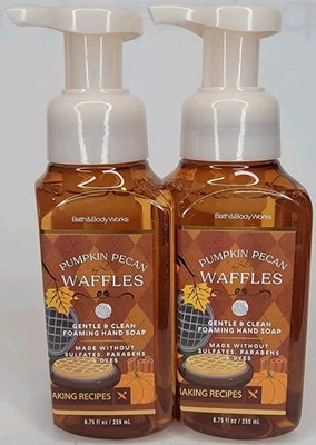 2 BATH & BODY WORKS PUMPKIN PECAN WAFFLES GENTLE & CLEAN FOAMING HAND SOAP 8.75 - Image 1 of 4