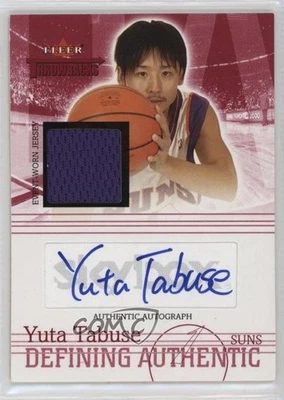 2004 Fleer Throwbacks Defining Authentic Jersey /449 Yuta Tabuse Rookie Auto RC - Image 1 of 2