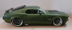 JADA Bigtime Muscle 1970 FORD MUSTANG BOSS 429 1:24 Scale Diecast #98168 GREEN - Picture 1 of 7