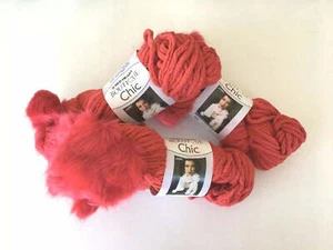 3 Skeins of Red Heart Boutique Chic Pimento Yarn - Fun Faux Fur Accents - Picture 1 of 4
