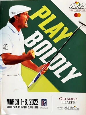 Programa de torneos de golf Arnold Palmer Invitational 2022 Bay Hill edición limitada Foto 1 de 2