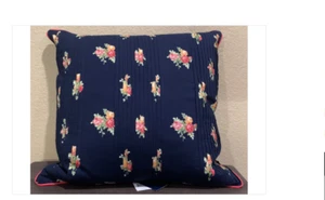 Ralph Lauren Grand Flora Decorative Throw Pillow Indigo Bouquets Linden Collect. - Picture 1 of 1