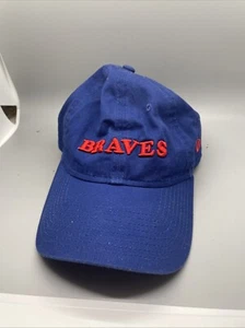 Atlanta Braves New Era 9 Twenty Men's Stretch Hat Cooperstown Collection Blue/R - Picture 1 of 9