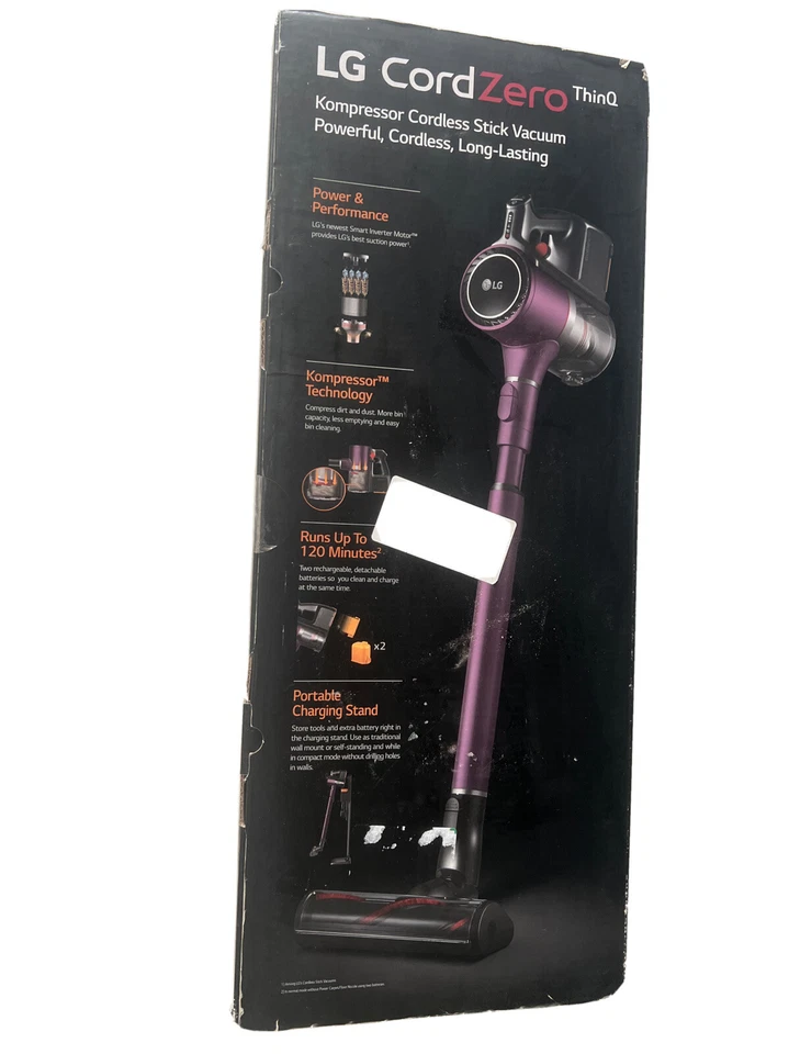 LG CordZero A927KGMS Kompressor Cordless Stick Vacuum Cleaner - Iron Gray