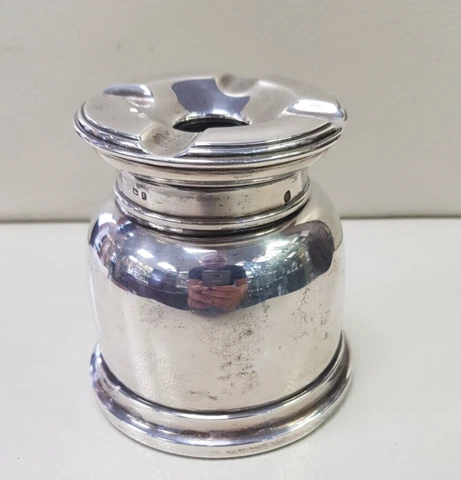 Art Deco Silver NO-FUME Ashtray. William Suckling B'ham 1930. LJ138 Cover