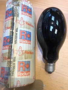 RADIUM HRU 125W BLACKLIGHT BLUE SCHWARZLICHT LAMPE E27 HRU 125W - Bild 1 von 1