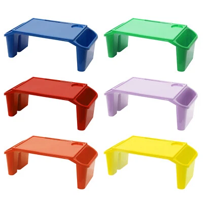 6 Pcs Kids Lap Desk Rectangular Desk Tray for Writing Eating Game Classroom - Image 1 of 4