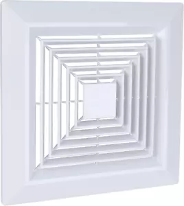 12X12 in Bathroom Exhaust Fan Cover with Springs - Replacement Parts for Square - Picture 1 of 12