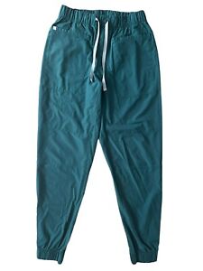 Figs Jogger Scrub Pants Style M21SW2011, Green, Zipper Fly, Men's Size Medium