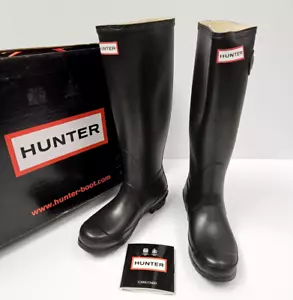 NEW IN BOX! Original Tall Hunter Rainboots US 5M, EURO 37, Black Matte W23499 - Picture 1 of 20