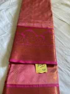 Elegant Indian Saree Collection - Silk / Kanjivaram / Kanchipuram - Elegant Pink - Picture 1 of 12