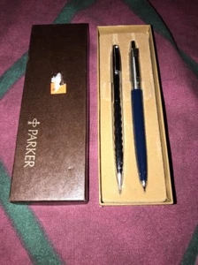 Vintage Sheaffer White Dot Silver Pencil+Parker Arrow Lot In Box USA Made - Picture 1 of 11