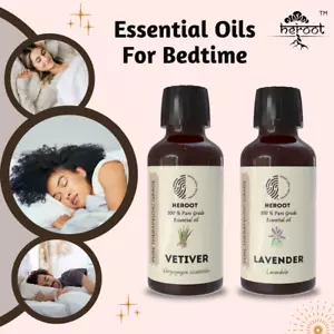 Bedtime - Lavender, Vetiver Essential Oil Better Sleep Aromatherapy & Diffuser - Picture 1 of 5