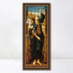 Framed Canvas Giclee Print Hope by Edward Burne Jones Wall Art Home Decorations - Picture 1 of 16