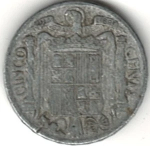 1941 SPAGNA 5 CENTIMOS ~ LO VALUTI TU. pz 305 - Foto 1 di 4