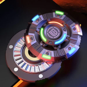 Luminous Fidget Spinner EDC Adult Metal Fidget Toys Autism ADHD Hand Spinner - Imagen 1 de 8