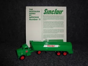 SINCLAIR OIL WINROSS KENWORTH TRACTOR & SKIRTED TANKER TRAILER 1:64th SEMI TRUCK - Picture 1 of 12