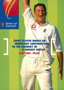 2002 MCC SPIRIT OF CRICKET Card DARREN GOUGH England - 14.5 x 10cm - Bild 1 von 2