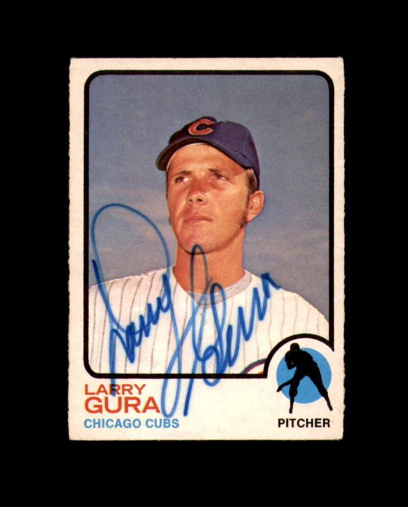 Larry Gura Signed Authentic 1973 O-Pee-Chee Chicago Cubs Autograph