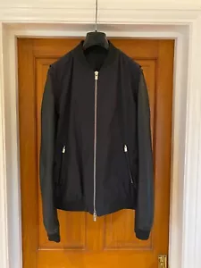The Kooples Herren Bomberjacke schwarz 100% Lammleder Ärmel Gr. L - Bild 1 von 16