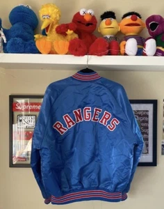 MLB Texas Rangers Vintage Chalk line Spell-Out Jacket 90s - Picture 1 of 8