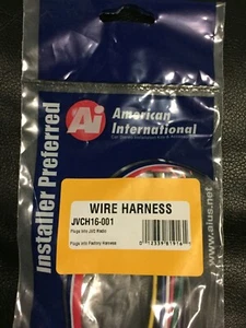 100% AMERICAN INTERNATIONAL WIRE HARNESS FOR  J.V.C RADIOS, MODELS LISTING BELOW - Picture 1 of 9