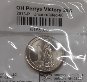 2013-P ATB Perrys Victory IPM - Ohio 25C sin circular en embalaje Littleton - Imagen 1 de 2