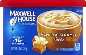 Maxwell House International Vanilla Caramel Latte Café-Style Instant Coffee - Picture 1 of 12