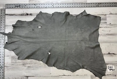 Оленья кожа, бакскин, сделано в США, серый, 2-3 унции, 6,0 кв. футов, D271GRA. - Изображение 1 из 4