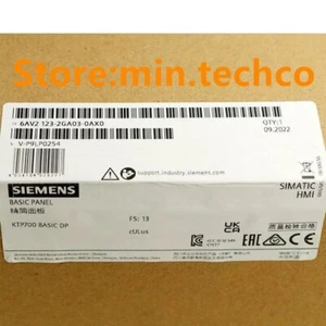 New Siemens 6AV2 123-2GA03-0AX0 6AV2123-2GA03-0AX0 SIMATIC HMI, KTP700 Basic DP - Picture 1 of 2