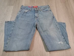 Arizona Jeans Jungen Größe 14 Blau Relaxed Husky Straight Distressed D28 - Bild 1 von 3