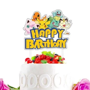 Pokemon Pikachu Cake Toppers Birthday Party Decoration - Picture 1 of 1