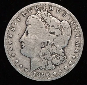 1896 O $1 US Morgan Silver Dollar Coin (D3793) - Picture 1 of 2