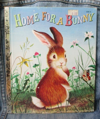 Vintage HOME FOR A BUNNY HARDCOVER BOOK Little Golden Book SYL2 - Image 1 of 3