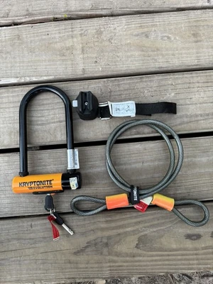 Soporte de cable flexible Krytonite Evolution Mini 7 U-Lock 4' Foto 1 de 2