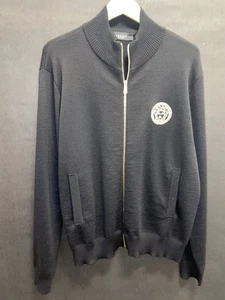 Versace Men's Black and Gold Jacket XL - Picture 1 of 7