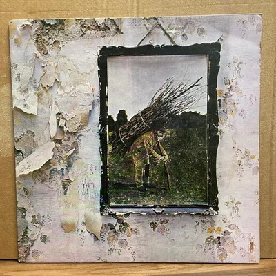 Led Zeppelin IV LP UK 1st Pressing 1971 Plum Atlantic Label Hop No Peter Grant - Image 1 of 4