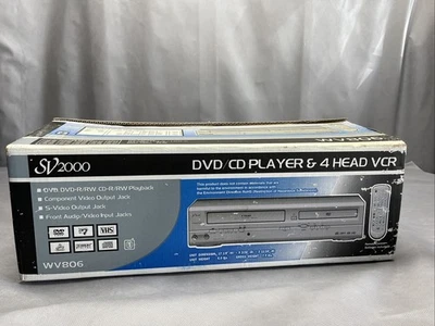 Funai SV2000 WV806 4 Head HiFi VCR VHS Recorder DVD Player New - Image 1 of 4
