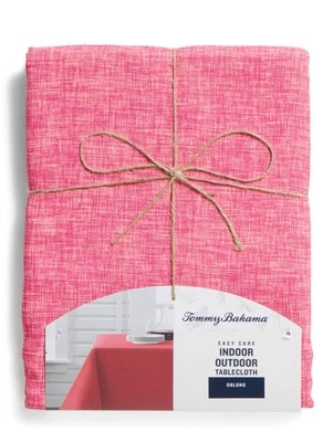 Tommy Bahama Orange / Pink Summer Outdoor / Indoor 60 X 84 Inches Tablecloth - Image 1 of 2