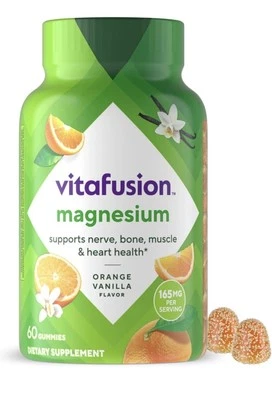 Vitafusion Magnesio Gomoso Trae Calma Tropical Sabor Cítrico, 60 Gomitas Foto 1 de 2