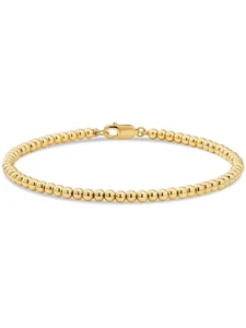 DEVATA Gold Plated Sterling Silver Beaded Ball Bracelet DRH1215 - Picture 1 of 9