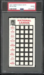 1967 TOPPS PUNCH-OUTS JIM WYNN PSA 2 HOUSTON ASTROS TEST ISSUE; Pop 1, Only 10^ - Picture 1 of 2