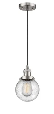 Innovations 201C-SN-G204-6 1 Light Mini Pendant, Brushed Satin Nickel - Image 1 of 4