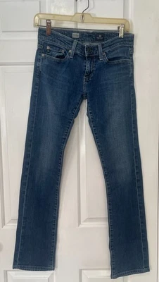 Jeans jeans feminino AG Adriano Goldschmied "Tomboy relaxed straight" tamanho 25R - Imagem 1 de 4