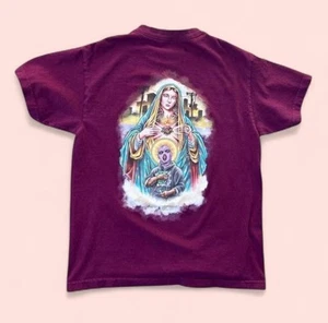 DGK Rose Graphic T-Shirt Medium Purple Skate Streetwear Tee Made in Mexico - Picture 1 of 5