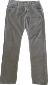 Pantalones de pierna a medida AG Adriano Goldschmied para hombre The Graduate 34x34 gris pana - Imagen 1 de 20