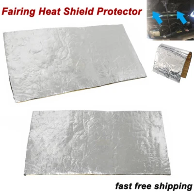 2PCS Motorcycles Fairing Professional Heat Shield Self Adhesive Sheet Protector  Foto 1 de 4